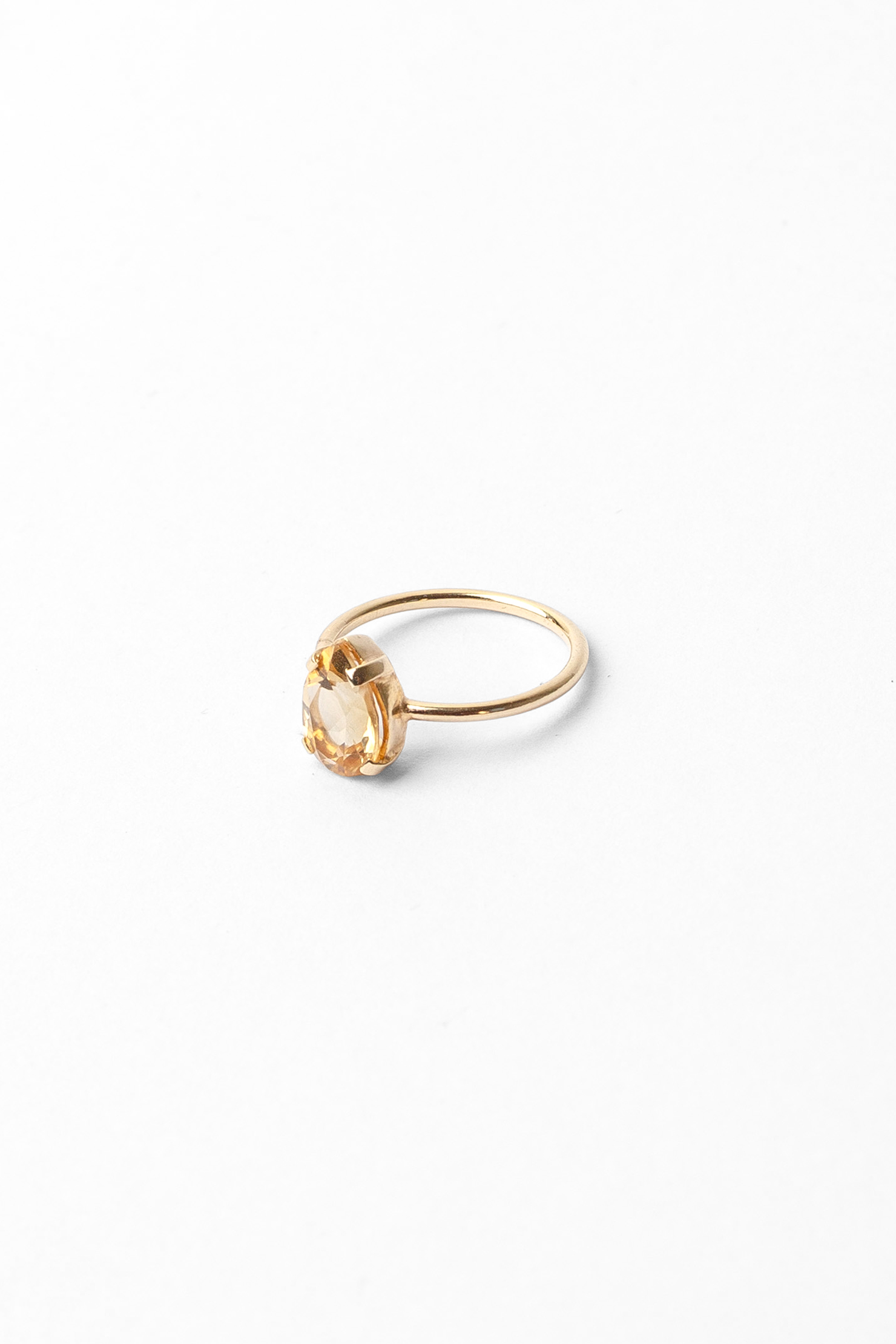 Anel stone gota | citrino