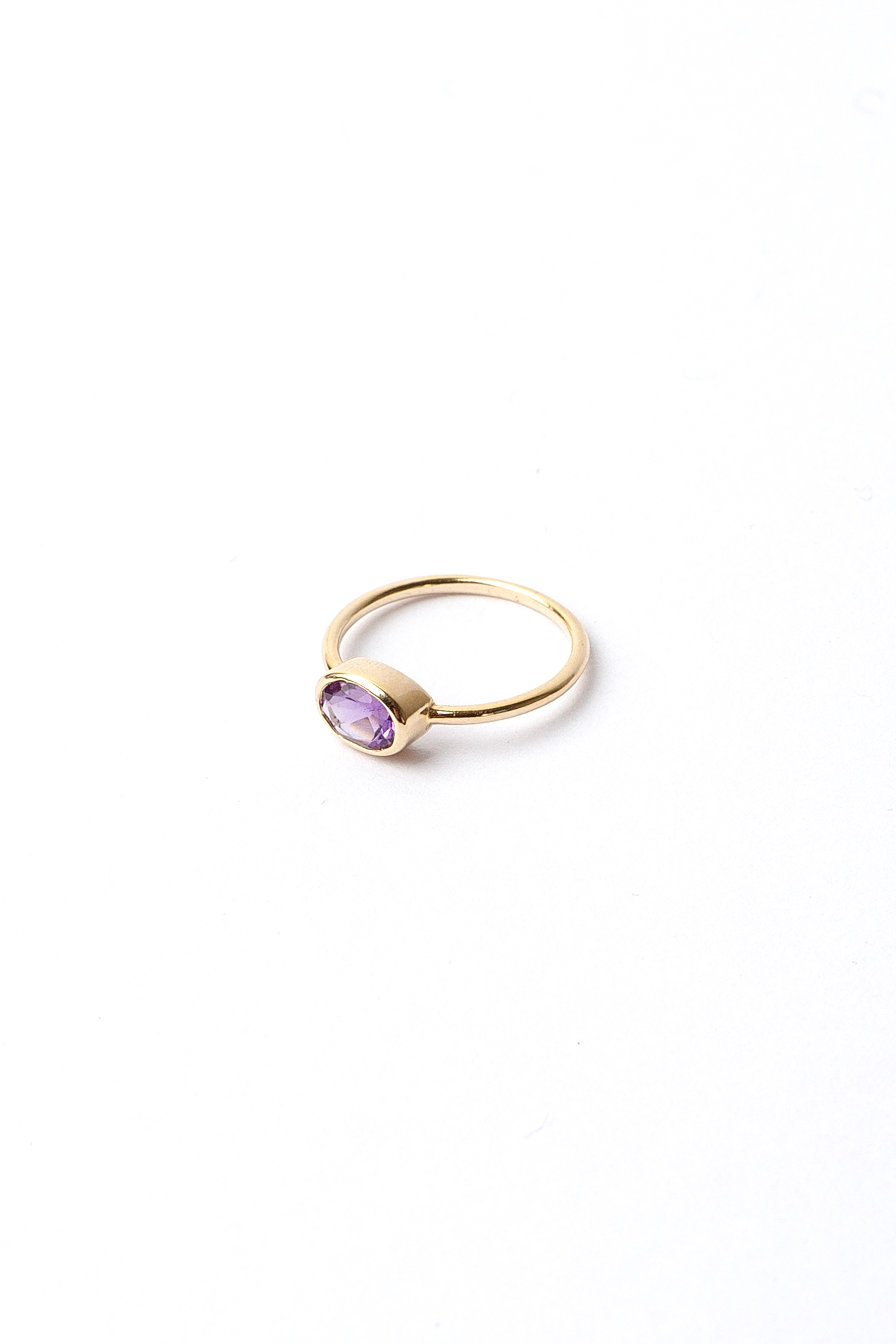 Anel stone oval | ametista
