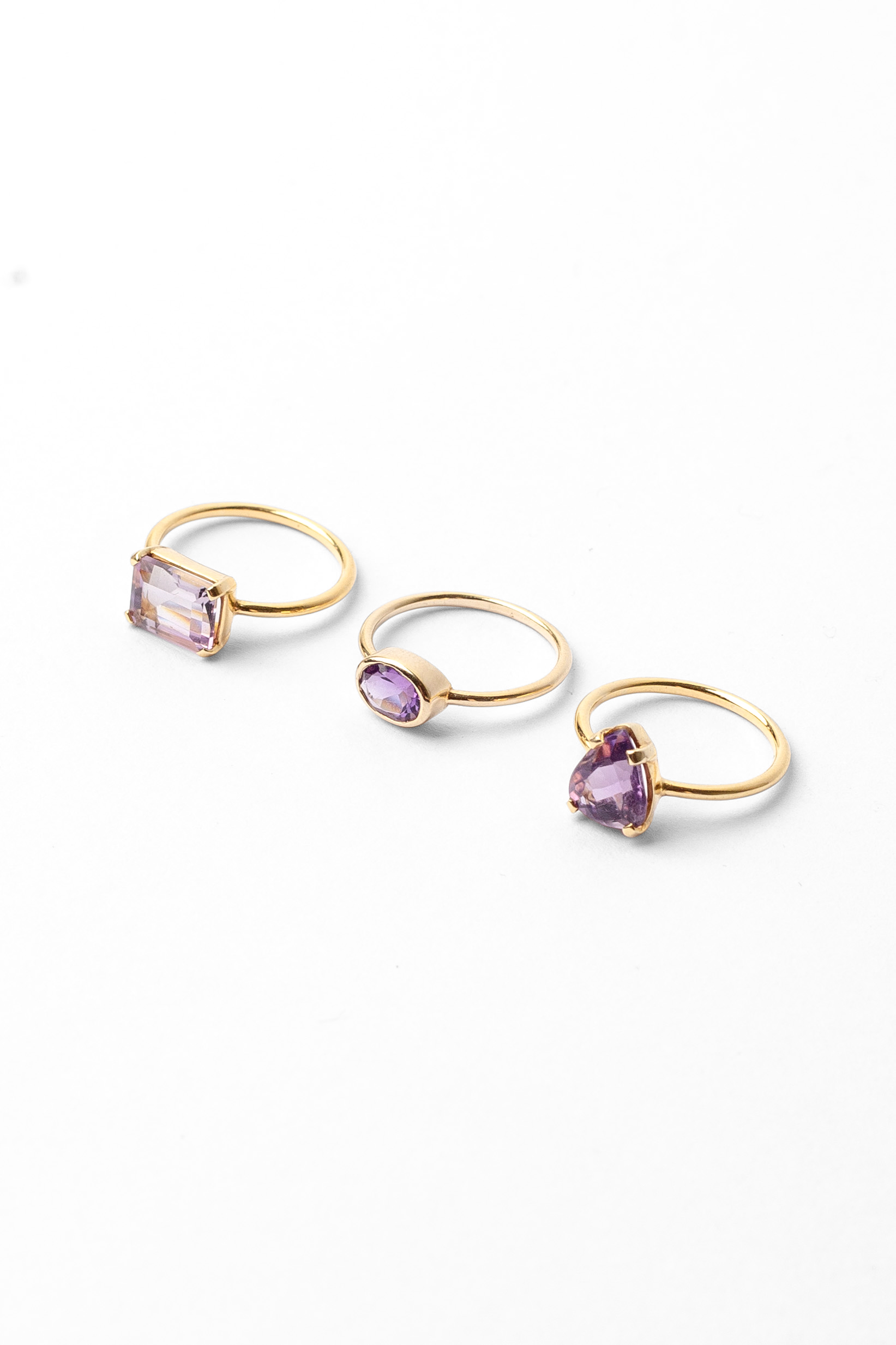 Anel stone oval | ametista