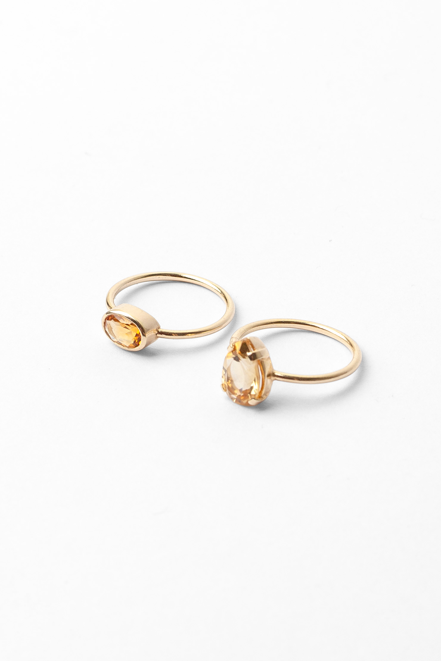 Anel stone gota | citrino
