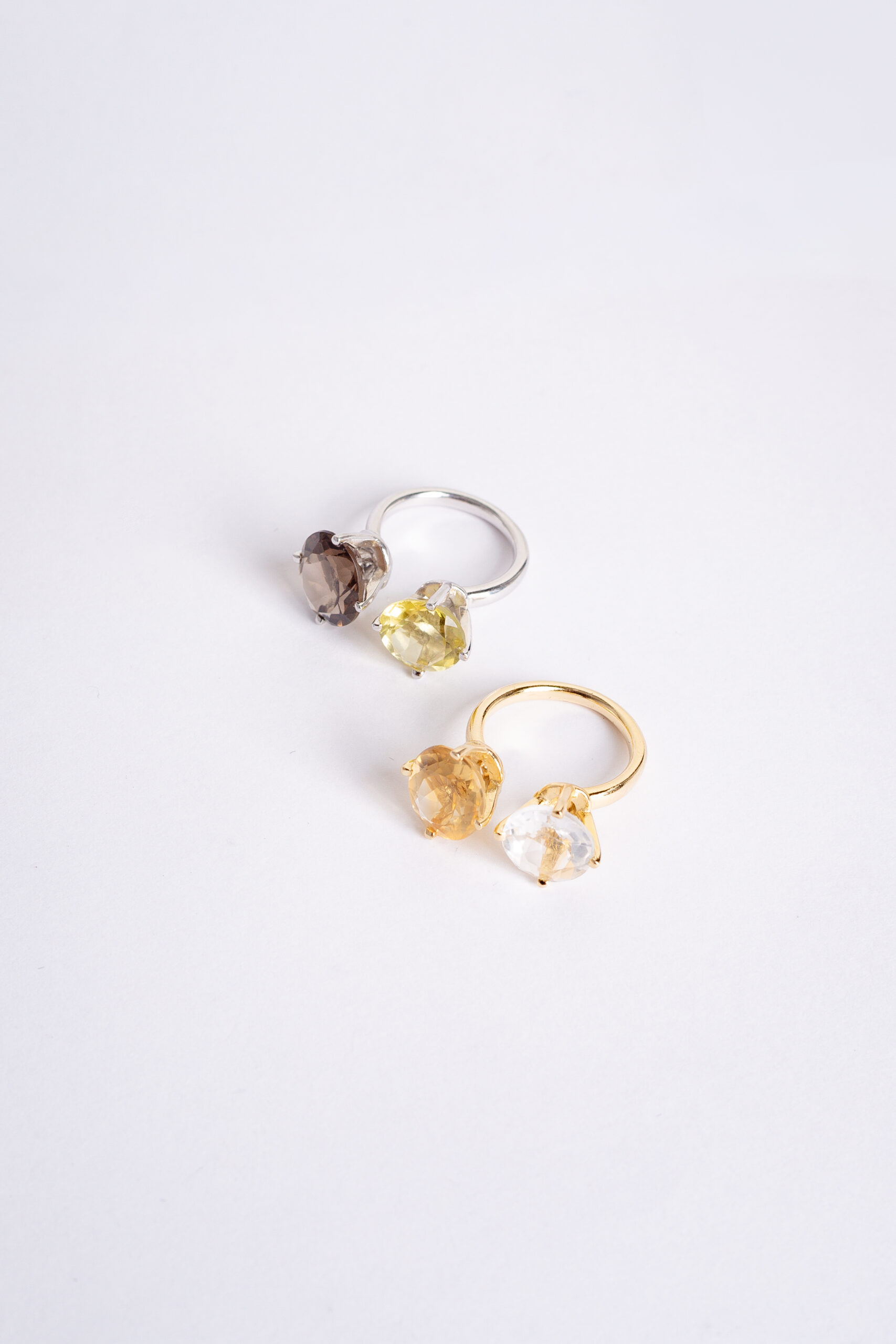 Anel toast | cristal e citrino