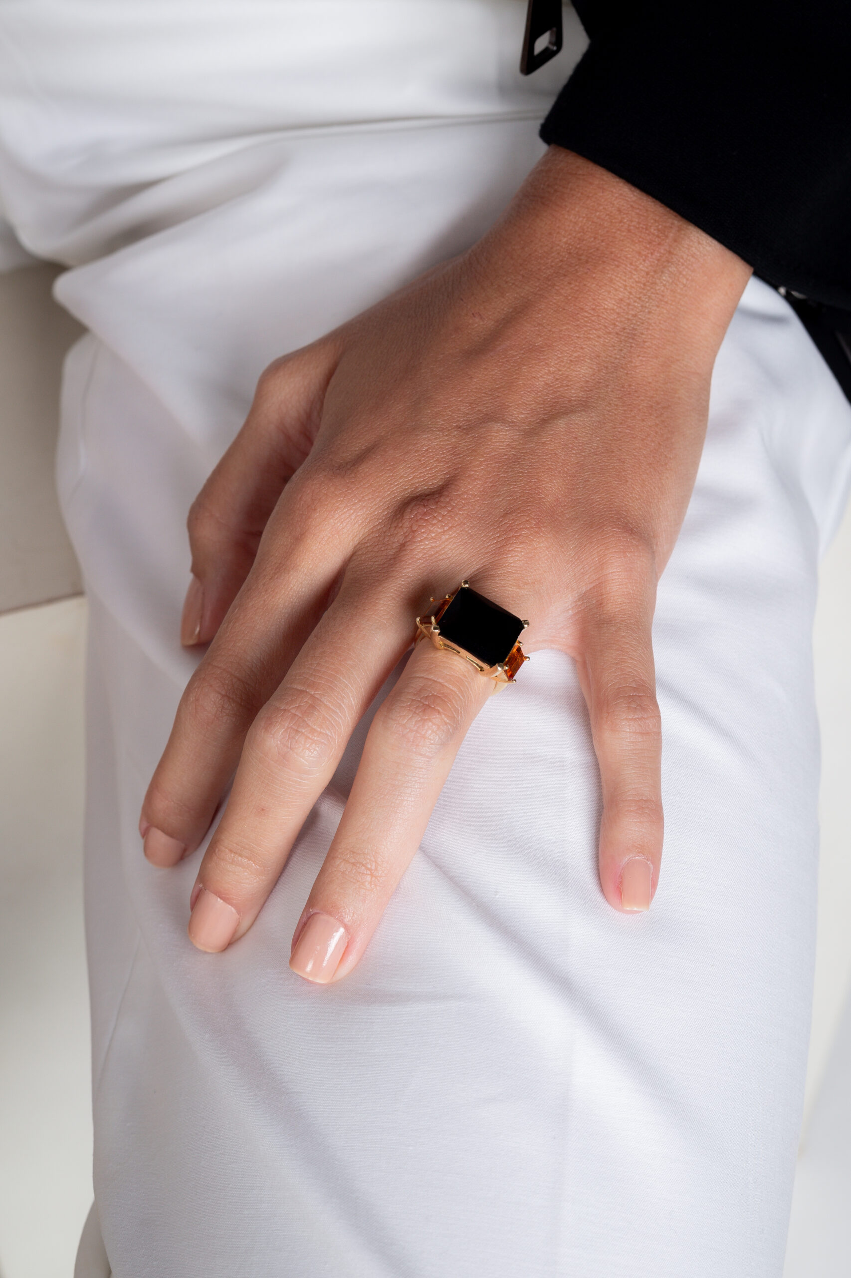 Anel Baguete | black