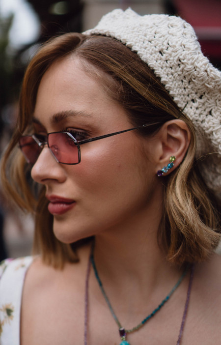 Brinco rainbow | blue