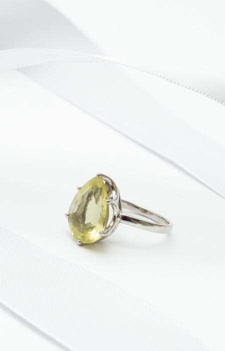 Anel drop | green gold