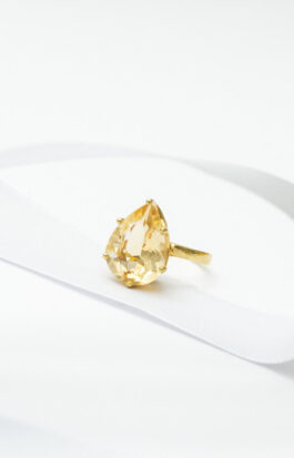 Anel drop | citrino