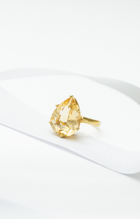 Anel drop | citrino