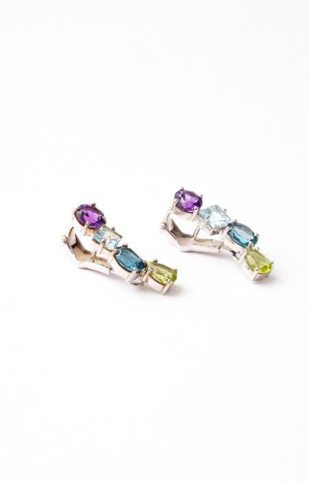 Brinco rainbow | blue