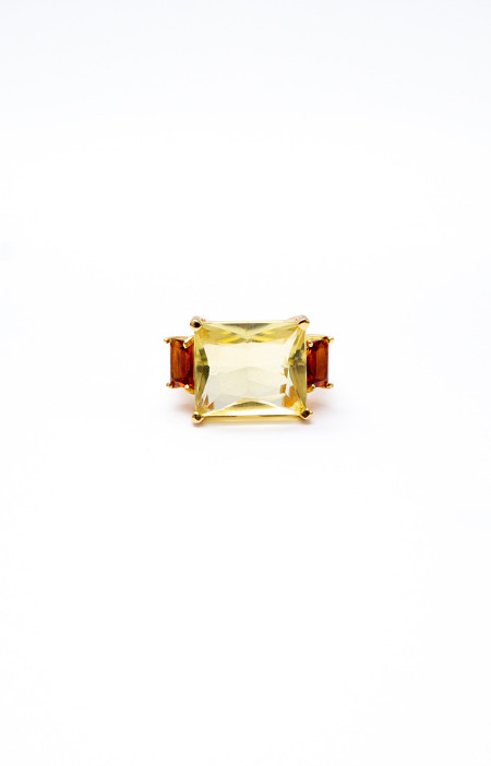 Anel Baguete | green gold