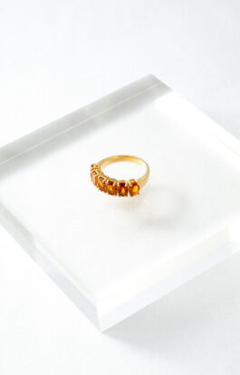 Anel multi oval | citrino rio grande
