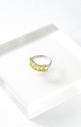 Anel multi retangular | green gold