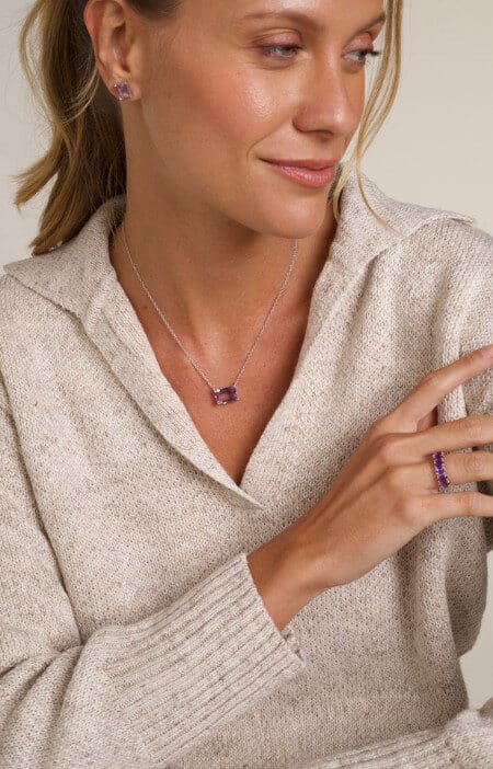 Anel multi oval | ametista