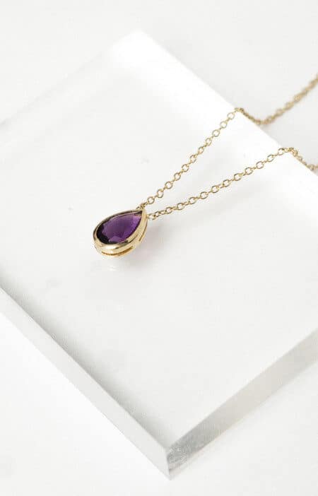 Colar gota | ametista