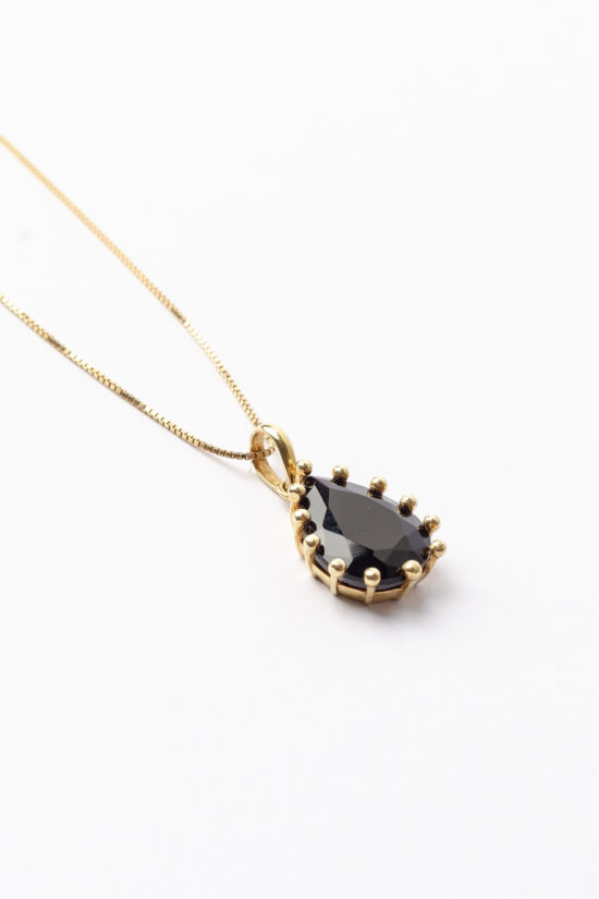 Colar reflexo | black - Ouro 18k