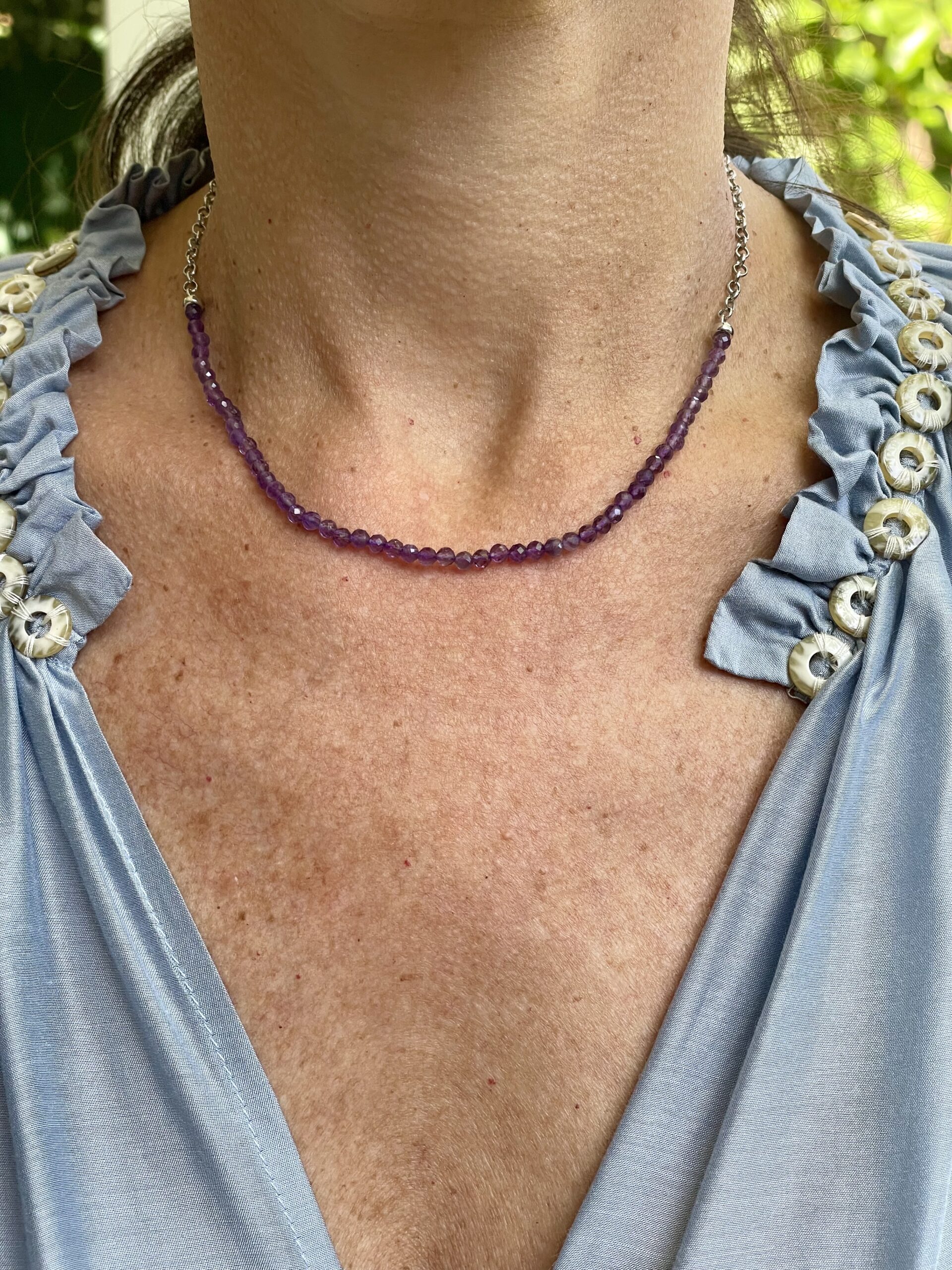 Colar choker boreal | lilás