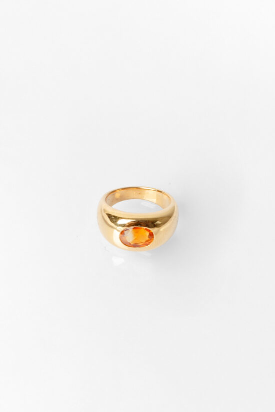 Anel Dedinho Aurora | citrino