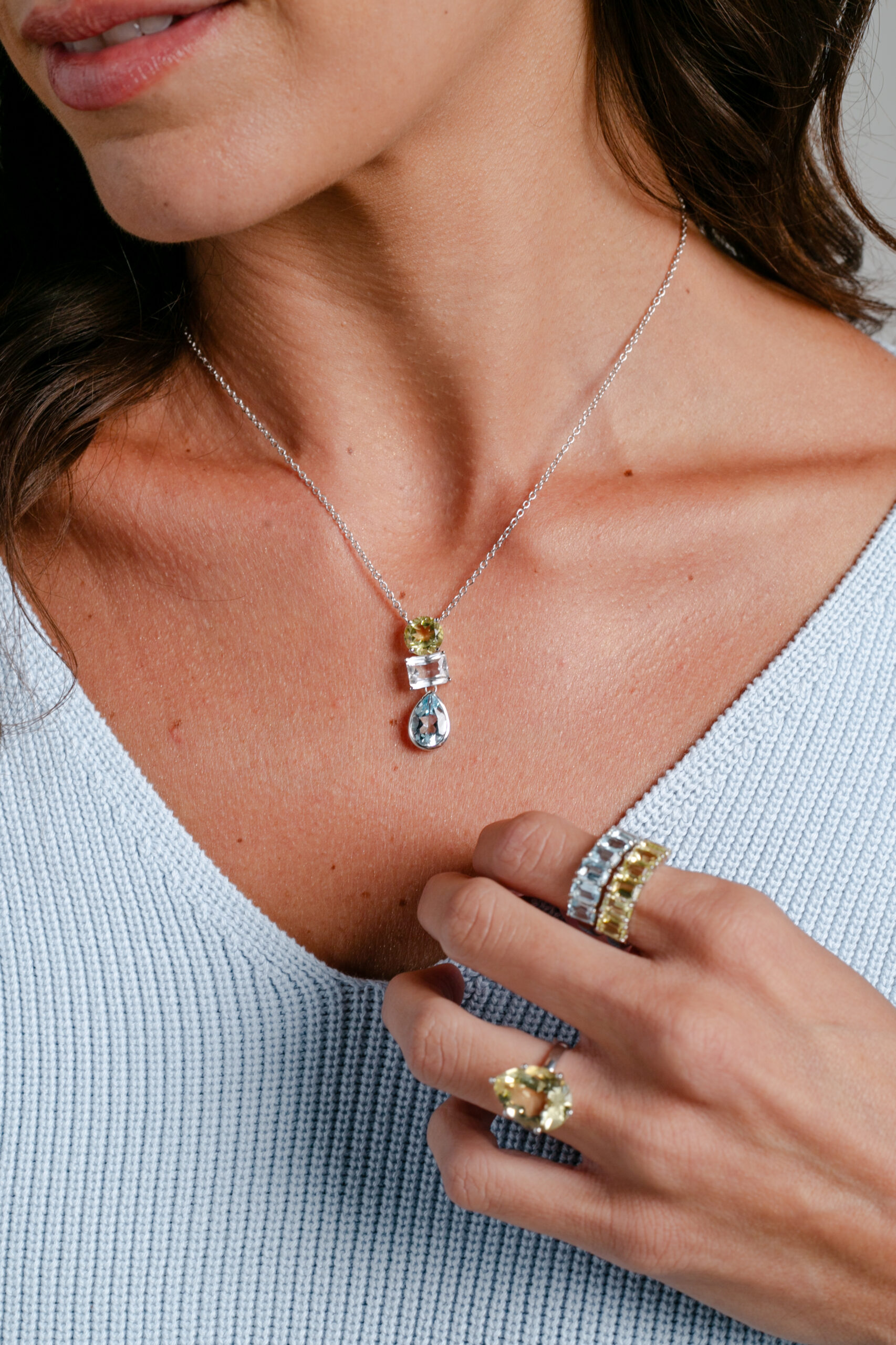 Colar formas | green gold